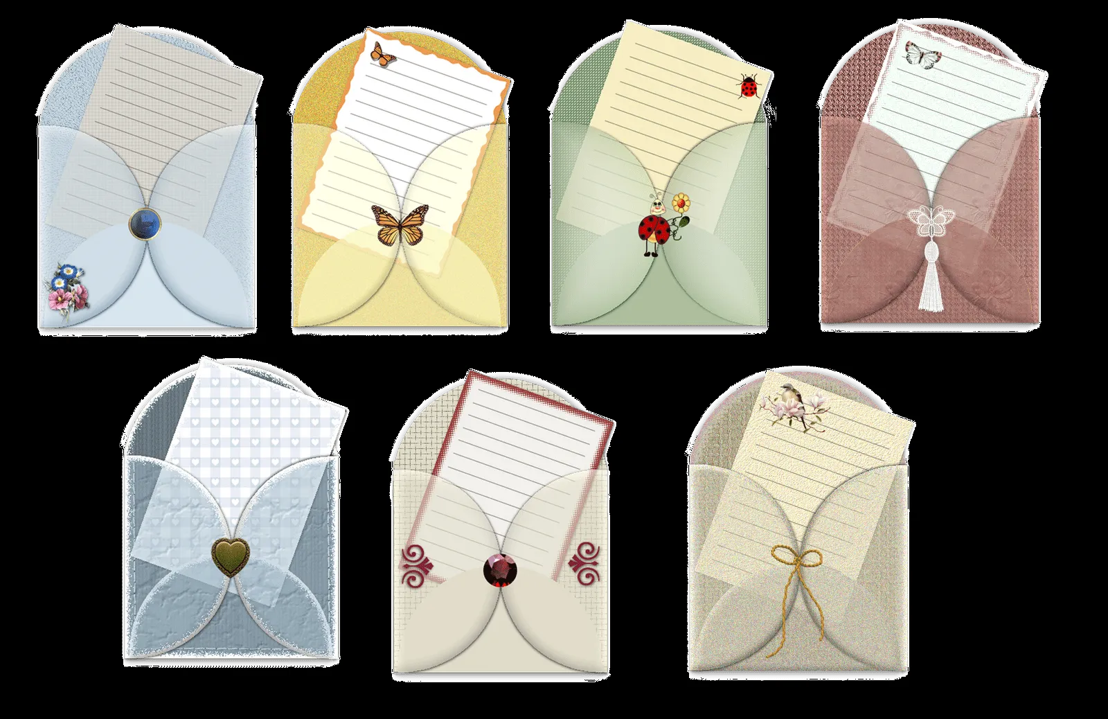 Papel de carta infantil: Sobres para cartas Papel de carta infantil: Sobres para cartas