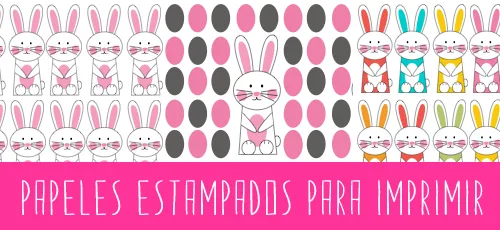 Manualidades: Papel decorado con conejitos de Pascua Manualidades: Papel decorado con conejitos de Pascua