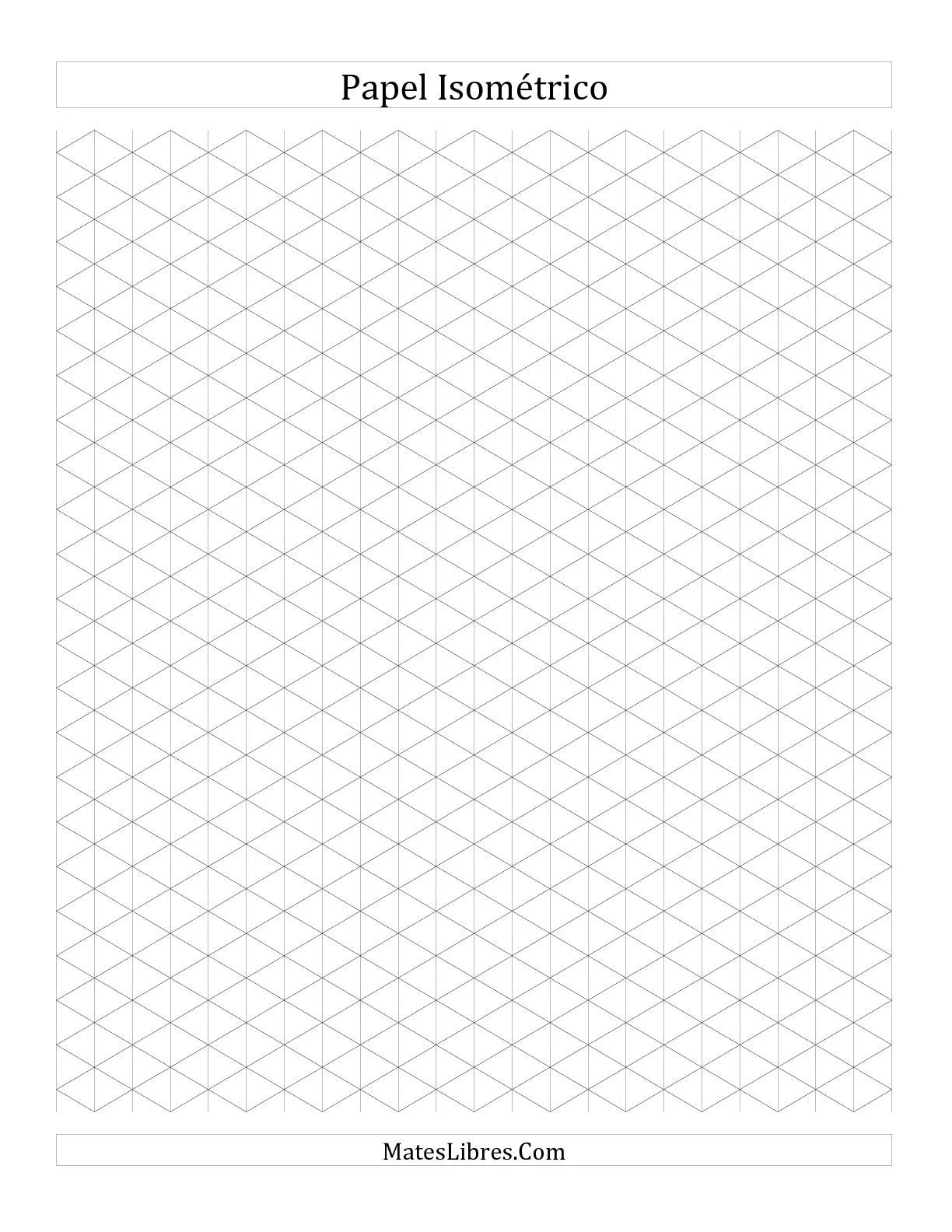 Papel Isométrico de 1 cm (Vertical) (A) Hojas de Ejercicios de ... Papel Isométrico de 1 cm (Vertical) (A) Hojas de Ejercicios de ...