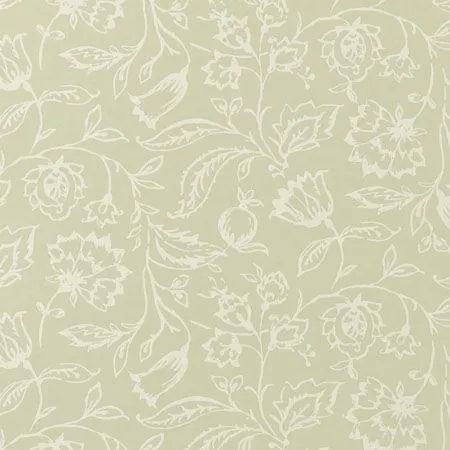 papel pintado marie verde-crema - telas & papel papel pintado marie verde-crema - telas & papel