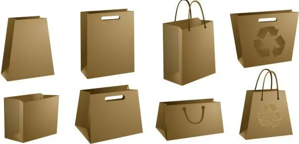 Varios de papel plantilla de la bolsa / diseño-Envasado Bolsas ...