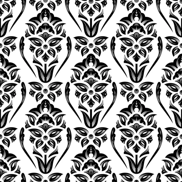 Papel tapiz floral de Damasco — Vector stock © weit #18527189