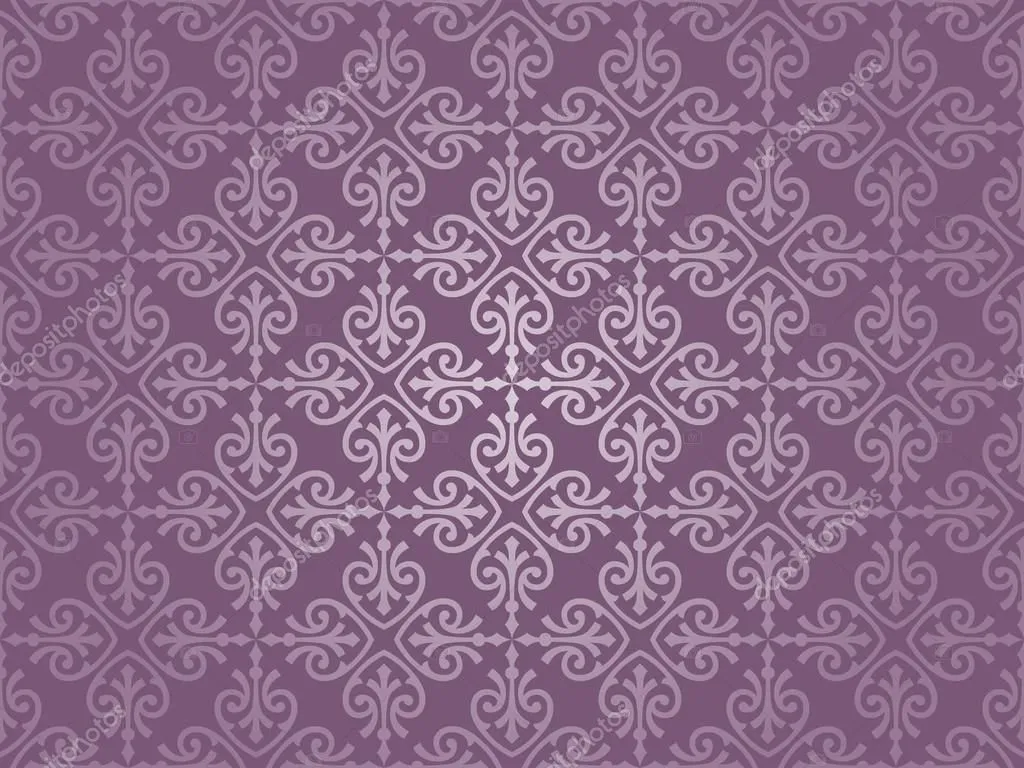 papel tapiz vintage de lujo violeta y plata — Vector stock ...