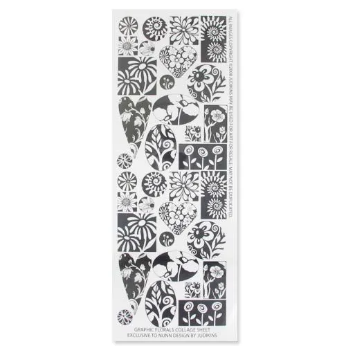 Papel Tema Grafismo floral x1 - Perles & Co