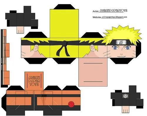 papercraft cubee cubeecraft NARUTO SHIPPUDEN ANIME PAPER TOY by ...