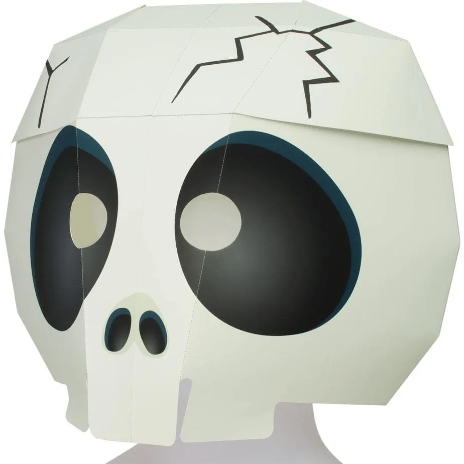 ✂️ Papercraft Máscara Calavera Halloween – Modelo de papel gratis