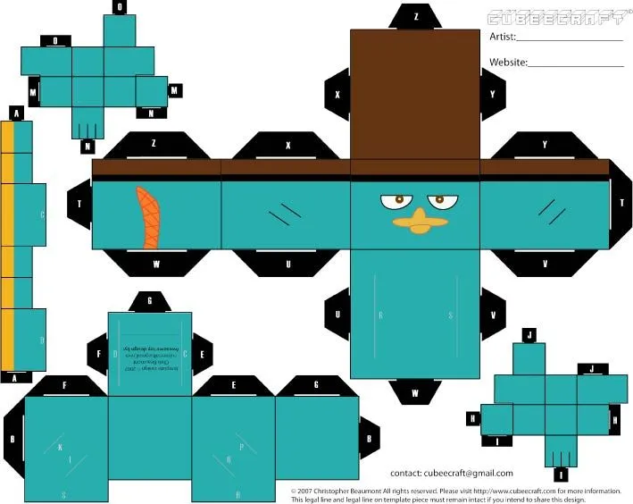 Perry papercraft - Imagui