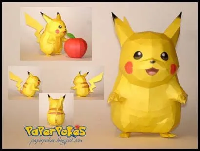 Paperpokés- Pokémon Papercrafts: PIKACHU