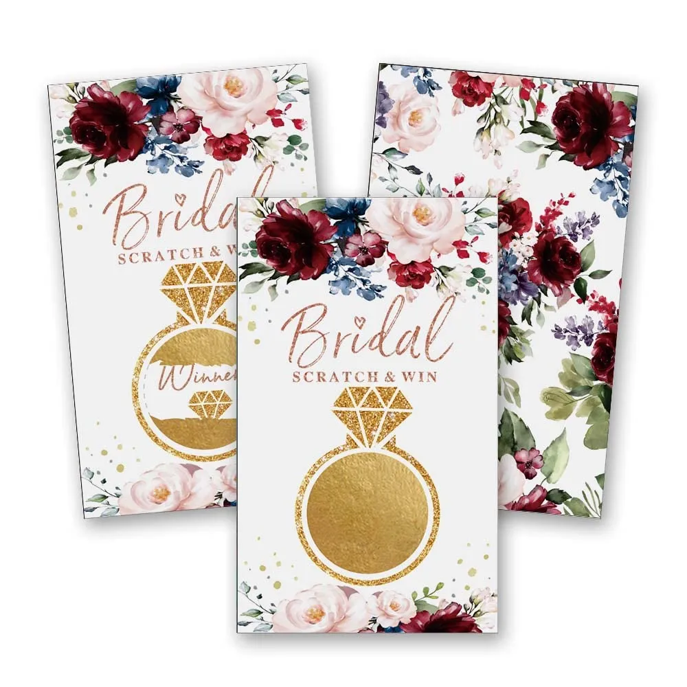Paquete de 50 juegos para rascar, tarjetas de lotería nupcial, boda de campo, despedida de soltera, Paquete de 50 juegos para rascar, tarjetas de lotería nupcial, boda de campo, despedida de soltera,