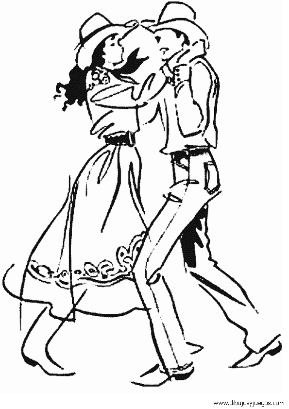 parejas-baile-country-003 | Dibujos y juegos, para pintar y colorear parejas-baile-country-003 | Dibujos y juegos, para pintar y colorear