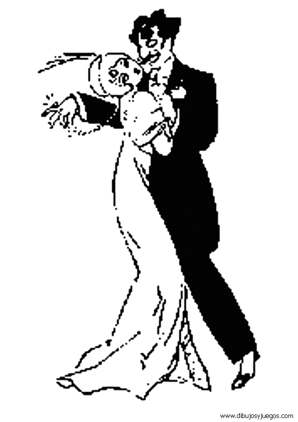 parejas-de-baile-003 | Dibujos y juegos, para pintar y colorear parejas-de-baile-003 | Dibujos y juegos, para pintar y colorear