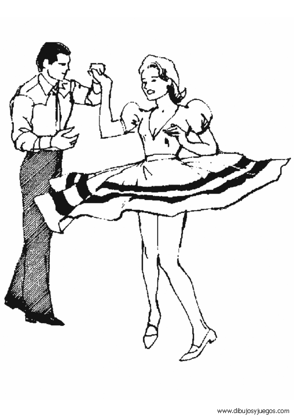 parejas-de-baile-008 | Dibujos y juegos, para pintar y colorear parejas-de-baile-008 | Dibujos y juegos, para pintar y colorear