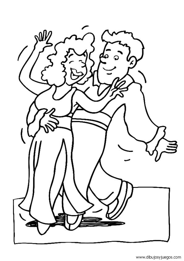 parejas-de-baile-012 | Dibujos y juegos, para pintar y colorear parejas-de-baile-012 | Dibujos y juegos, para pintar y colorear