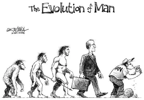 Parodias de la evolución humana – Marcianos