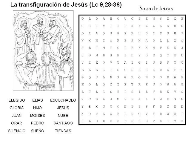 Parroquia La Inmaculada: Actividad: Sopa de Letras sobre la ... Parroquia La Inmaculada: Actividad: Sopa de Letras sobre la ...