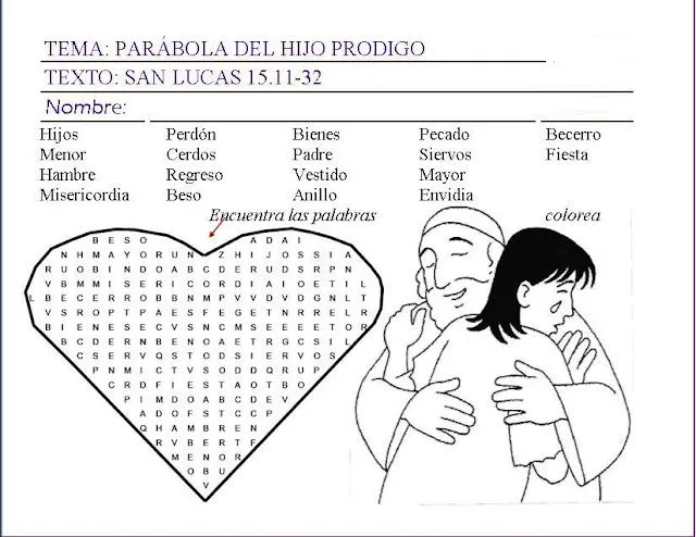 Parroquia La Inmaculada: Actividades para trabajar el domingo 15 ... Parroquia La Inmaculada: Actividades para trabajar el domingo 15 ...