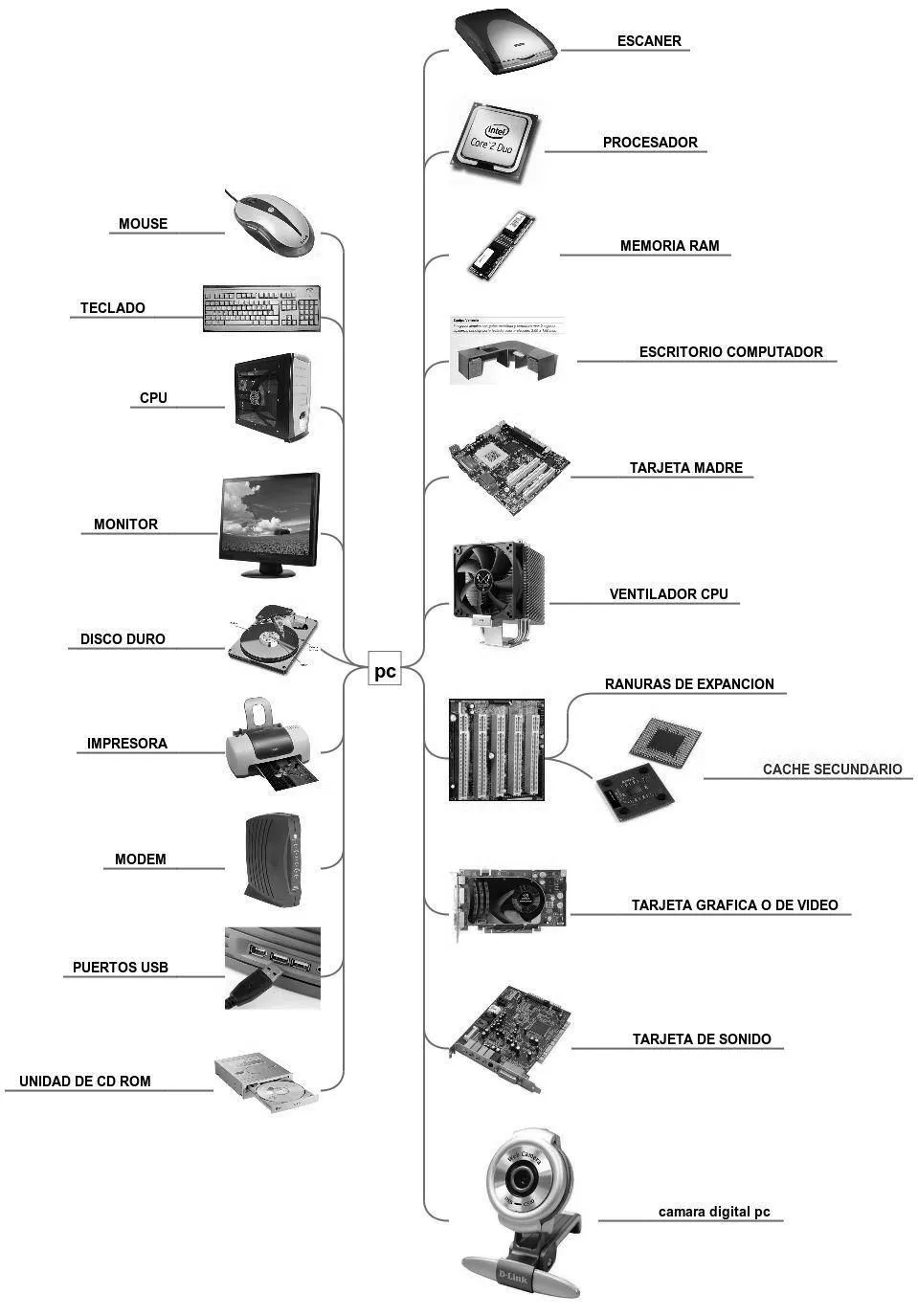 Partes de las Computadoras: Partes de la PC Partes de las Computadoras: Partes de la PC
