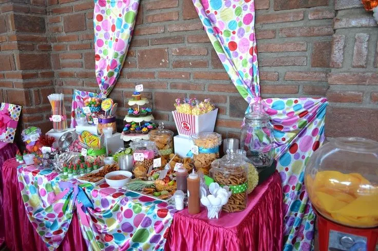 mesa de snacks y dulces | xv | Pinterest | Mesas and Snacks