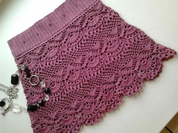 Mis Pasatiempos Amo el Crochet: Falda de ganchillo para ver patrón ...