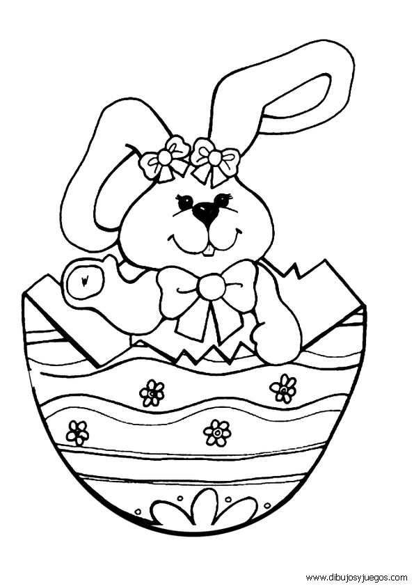 pascua-conejos-002 | Dibujos y juegos, para pintar y colorear