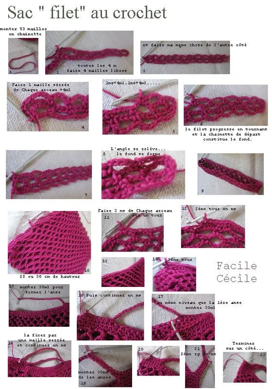 Paso a Paso Bolsa Red a Crochet - Patrones Crochet