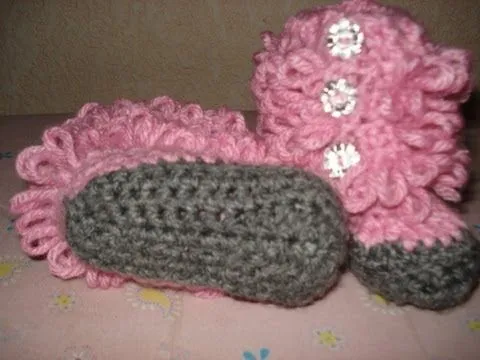 Zapatos tejidos a crochet paso a paso para bebé - Imagui