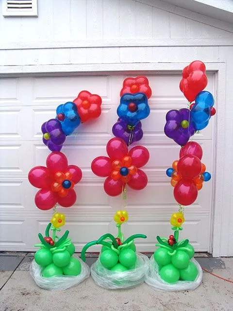 Paso a paso decoraciónes con globos para fiestas infantiles - Imagui