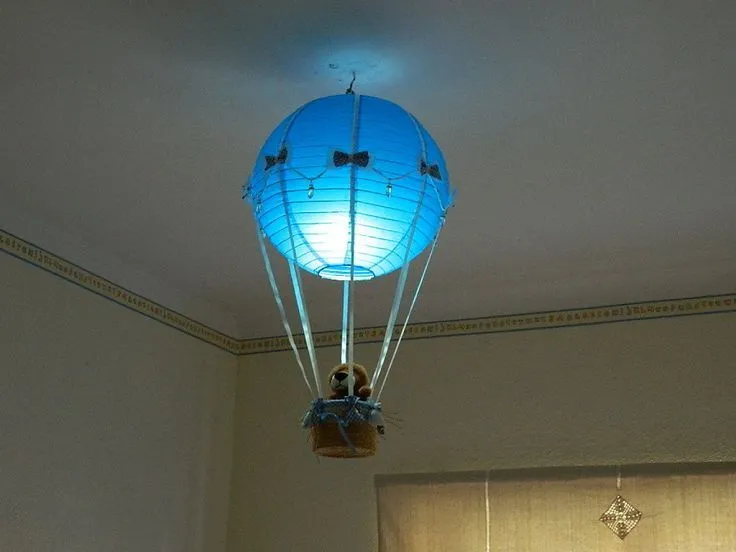 paso a paso de una lampara de globo aerostático para la habitación ...