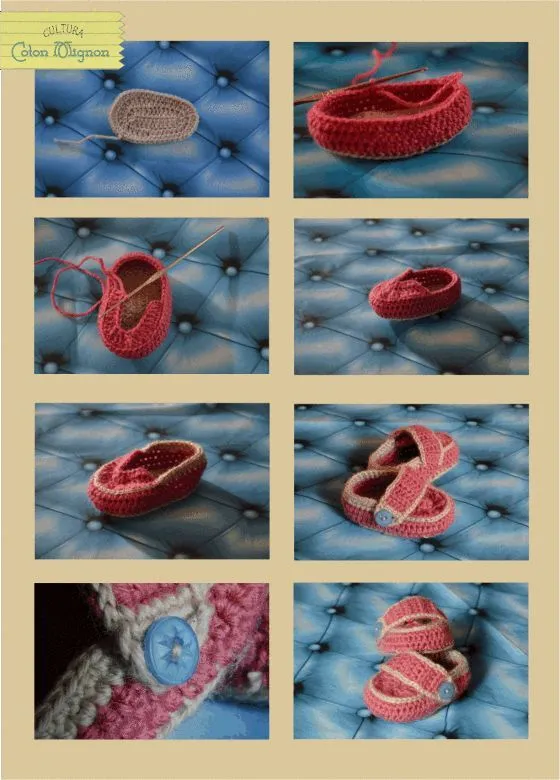 Paso a paso zapato crochet bebe http://culturacotonmignon.com/2013 ...