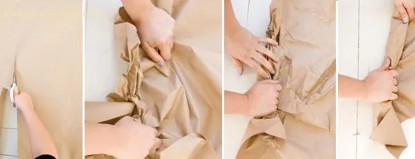 Como hacer un vestido de periodico paso a paso - Imagui