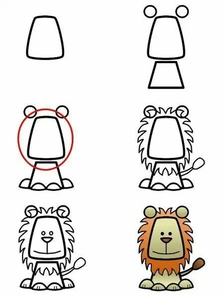 Pasos para dibujar un león | Hand paint | Pinterest | Lion