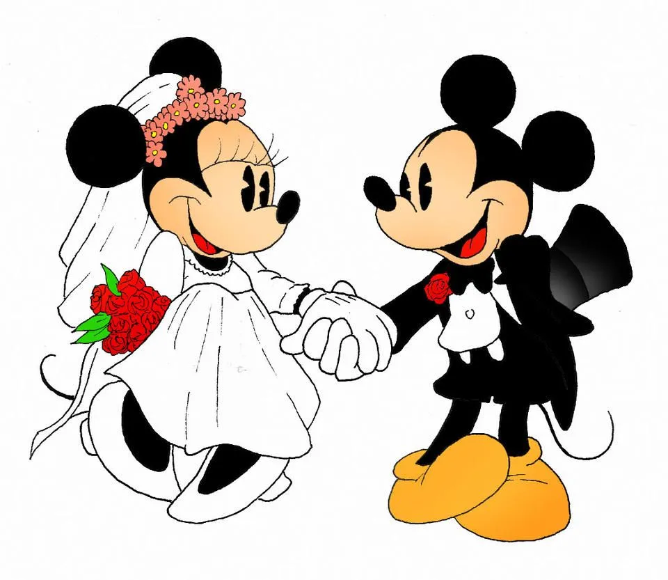 Pasos para dibujar Mickey y Minnie - Imagui