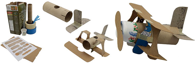 En 7 pasos fabrica un avión de cartón reciclado | Dondelotiro