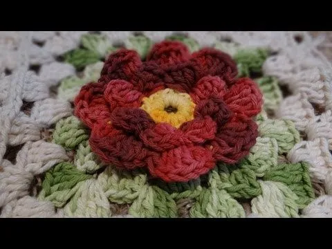 Passo a passo Flor Primavera em Crochê - YouTube