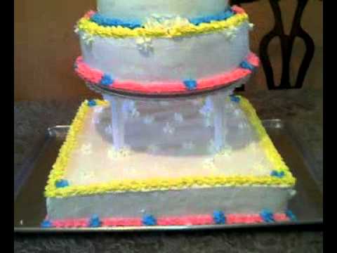 pastel para bautizo de niña y niño. - YouTube