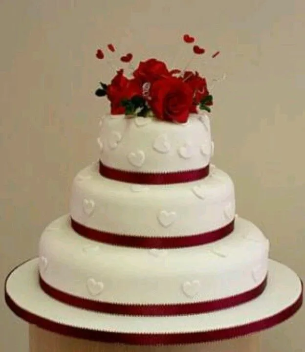 Pastel de boda, tema en rojo | Boda | Pinterest | Pastel