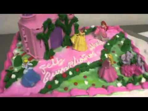 pastel del castillo de las 3 princesas - YouTube