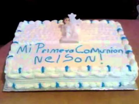 Pastel de primera comunion! - YouTube