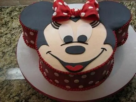Tortas Minnie Mouse cara - Imagui