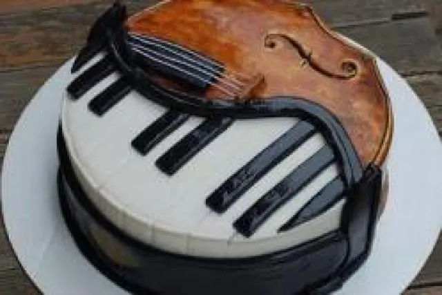pastel de instrumentos musicales - Buscar con Google | postres ...