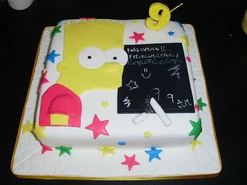 Pastel de Niño "Bart Simpson" | Flickr - Photo Sharing!