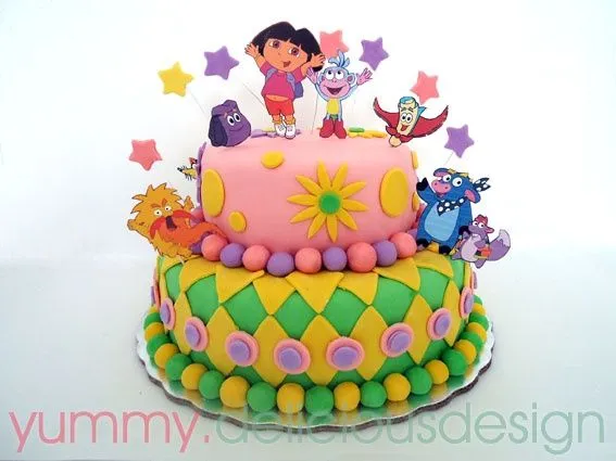 Pastel de Dora la exploradora y amigos... | Pastel ▪ Cupcake ...
