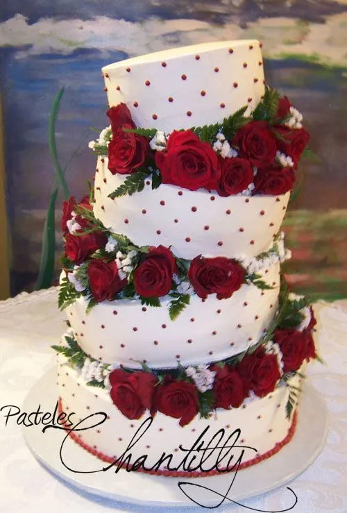 Pasteles Chantilly Blog: Pasteles con Rosas Rojas Pasteles Chantilly Blog: Pasteles con Rosas Rojas
