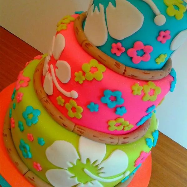 Imagenes de tortas decoradas hawaianas - Imagui