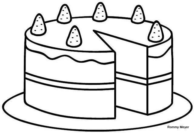Dibujar un pastel - Imagui