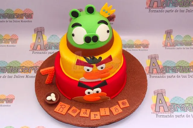 Angry Birds pastel fondant - Imagui