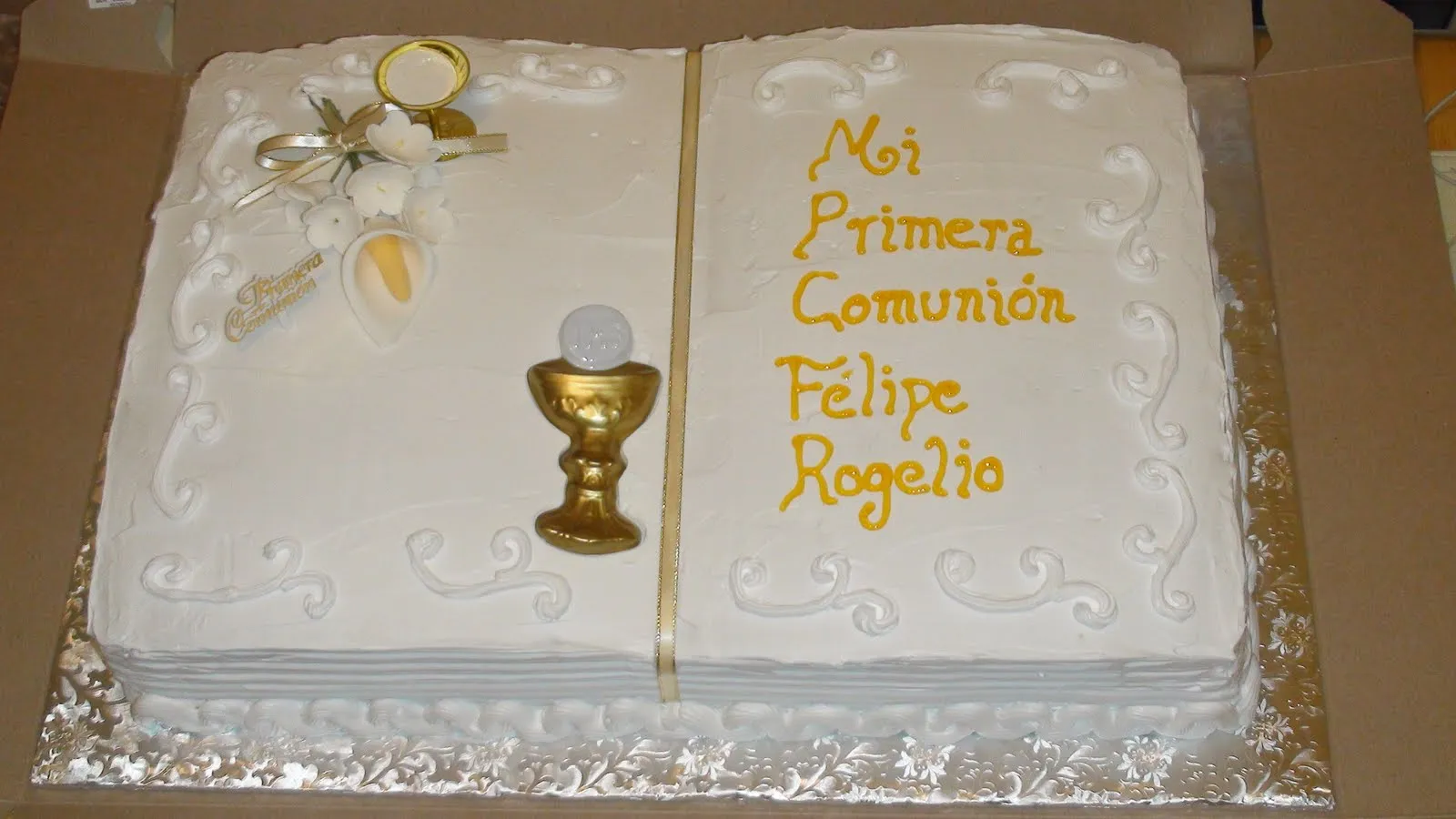 pasteles y postres *Edible Memories*: bautizo, primera comunion