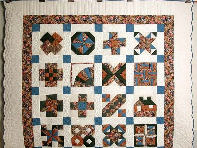 Patchwork Sampler Quilt -- outstanding cleverly made Amish Quilts ...