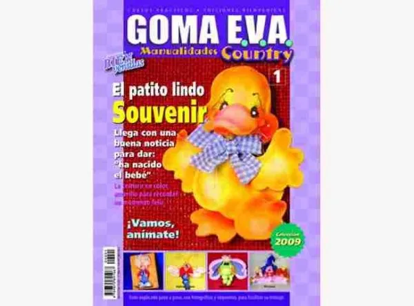Revista de muñecos country con goma eva