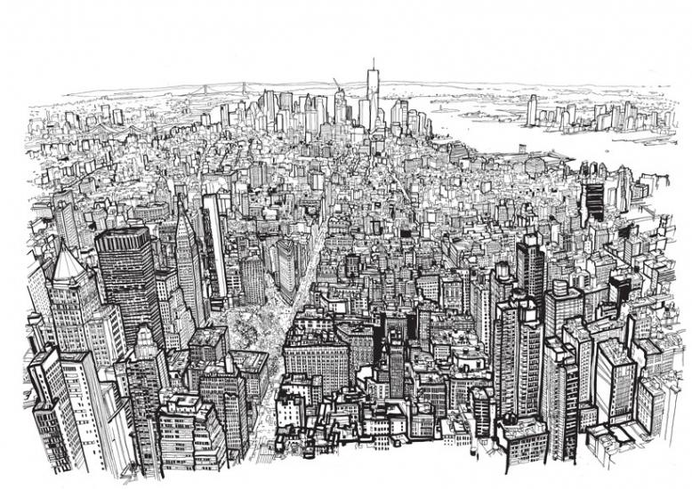 Patrick Vale, ilustraciones "enérgicas" de grandes ciudades ...
